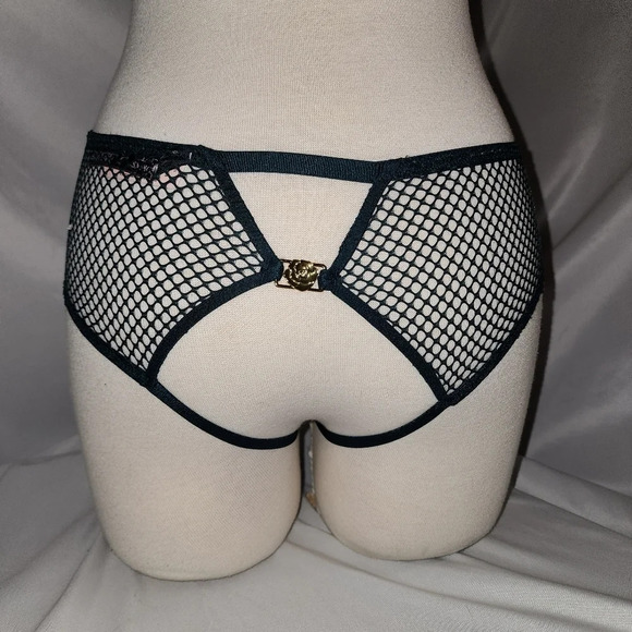 Victoria’s Secret Matching Set Bombshell Bra/Fishnet Cheeky Panty-32D/Small - Picture 9 of 15